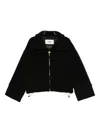 Barrow Logo-detail High-neck Jacket In Black