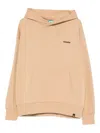 Barrow Logo-detail Long-sleeve Hoodie In Neutral