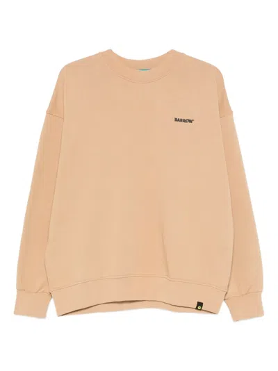 Barrow Logo-detail Long-sleeve Sweatshirt In Neutral