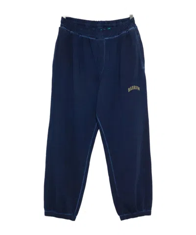 Barrow Logo-detail Track Pants In Blue