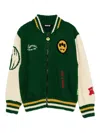 Barrow Logo-detail Varsity Jacket In Green