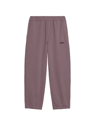 Barrow Logo Drawstring Track Pants In Brown