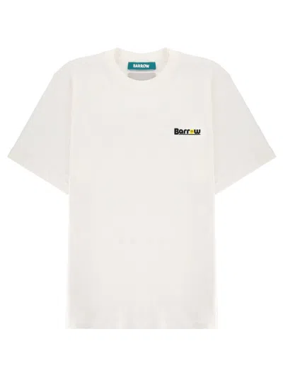 Barrow T-shirt Con Logo E Stampa In White