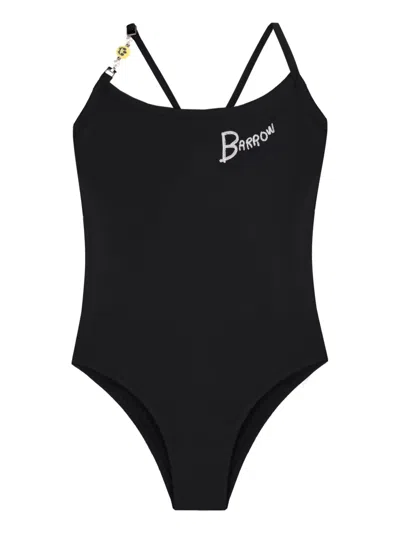 Barrow Kids' Logo-embellished Swimsuit In Black