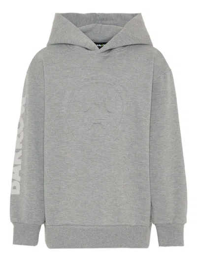 Barrow Kids' Logo-embossed Hoodie In Gray