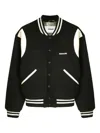 Barrow Striped Long-sleeve Baseball Jacket In Black