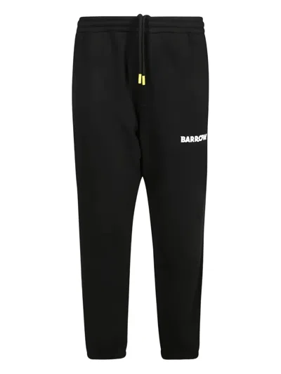 Barrow Logo-embroidered Cuffed Track Pants In Black