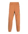 Barrow Logo-embroidered Fleece Sweatpants In Brown