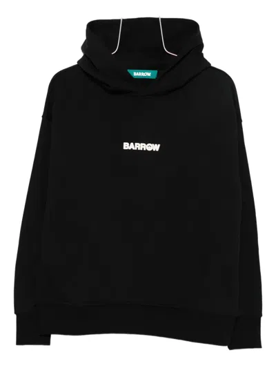 Barrow Logo-embroidered Hoodie In Black