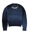 Barrow Logo Embroidered Sweater In Blue