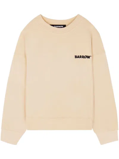 Barrow Logo-embroidered Sweatshirt In 中性色