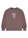 Barrow Logo-embroidered Sweatshirt In Purple