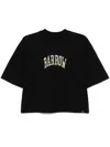 Barrow Logo-embroidered T-shirt In Schwarz