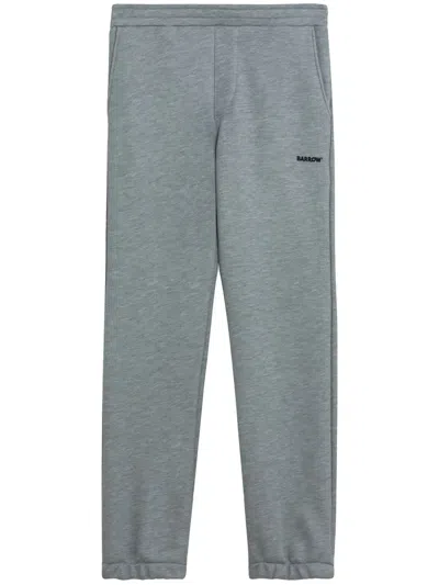 Barrow Logo-embroidered Track Pants In Gray