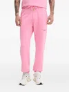 Barrow Logo-embroidered Track Pants In Pink