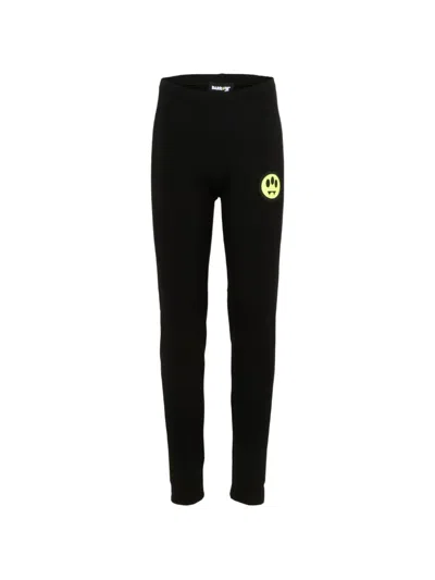 Barrow Kids' Logo Graphic Leggings In Black