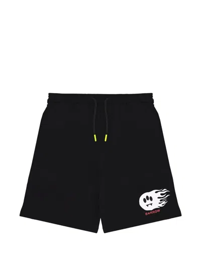 Barrow Kids' Logo Graphic Shorts In Black