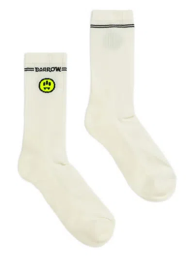 Barrow Cotton Blend Socks In White