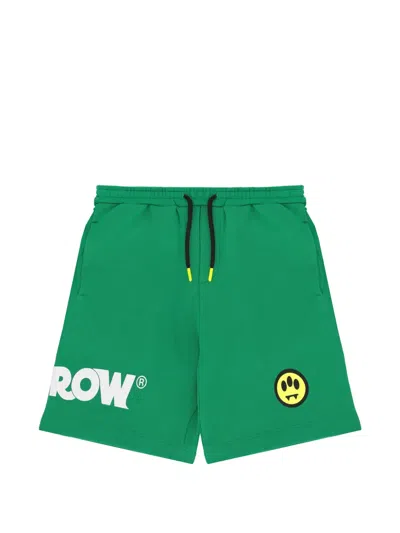 Barrow Kids' Logo Graphic Sweatshorts In Green