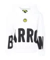Barrow White Sweatshirt For Kids With Logo In White
