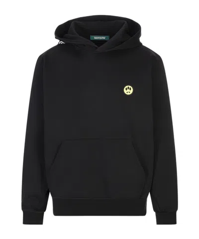 Barrow Logo Hooded Sweatshirt In Black