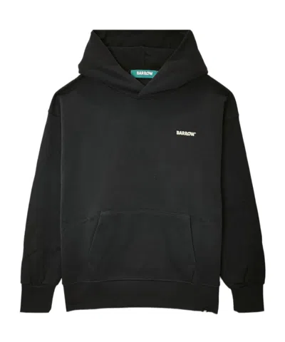 Barrow Logo Hooded Sweatshirt In Black