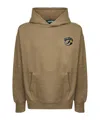 Barrow Logo Hooded Sweatshirt In Brown