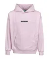 Barrow Hooded Printed Sweatshirt In Purple