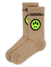 Barrow Logo-intarsia Socks In Neutrals