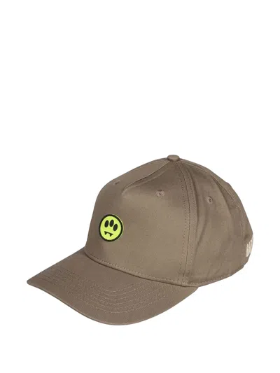 Barrow Logo-patch Baseball Cap In Brown