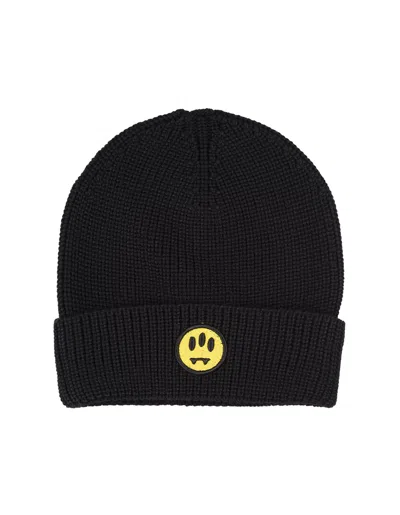 Barrow Black Ribbed Knitted Beanie