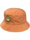Barrow Logo-patch Dropped-brim Bucket Hat In Brown