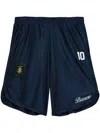 Barrow Logo-patch Shorts In 蓝色