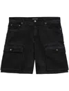 Barrow Logo-patch Shorts In Black