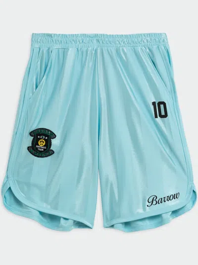 Barrow Logo-patch Shorts In Blue
