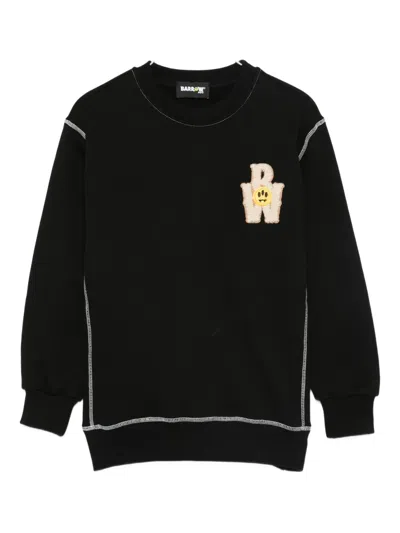 Barrow Kids' Logo-patch Sweatshirt In Black