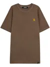Barrow Short-sleeved Crewneck T-shirt In Brown