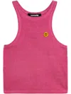 Barrow Logo Patch Tank Top In Pink