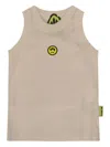 Barrow Logo-patch Vest In Neutral