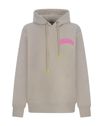 BARROW LOGO PATTERN HOODED PULLOVER