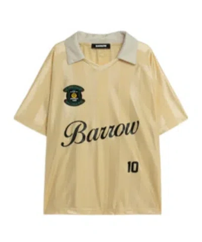 Barrow Logo Polo T-shirt In Brown