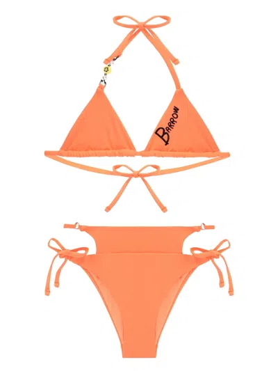 Barrow Logo-print Bikini In Orange