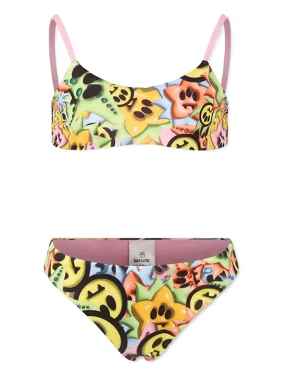 Barrow Kids' Logo-print Bikini In Multicolor