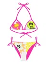 Barrow Logo-print Bikini In White