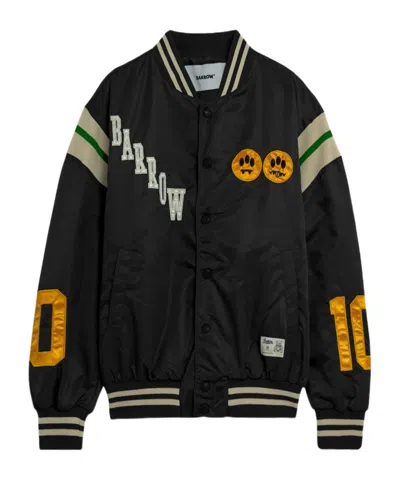 BARROW BARROW LOGO EMBROIDERED BOMBER JACKET