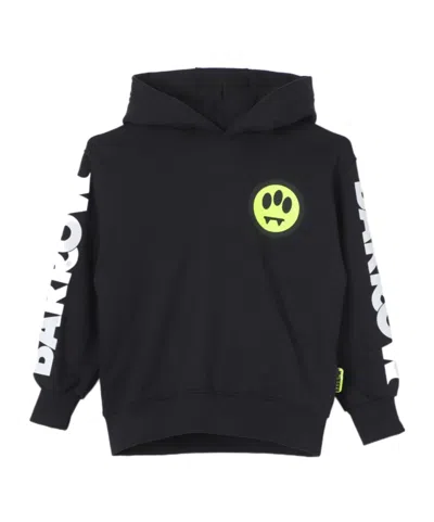 Barrow Logo-print Cotton Hoodie In Black