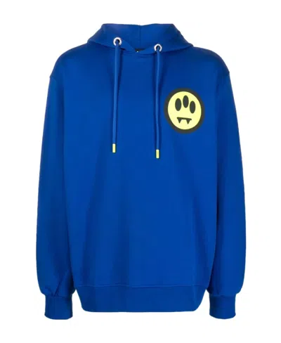 BARROW BARROW LOGO PRINTED DRAWSTRING HOODIE