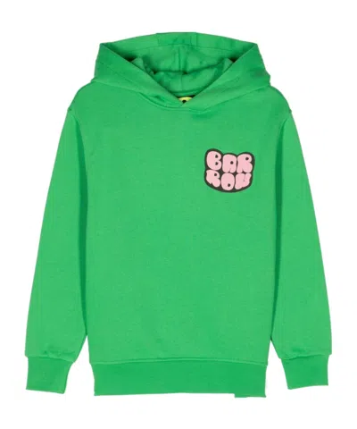 Barrow Logo-print Cotton Hoodie In Green