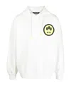 Barrow Logo-print Cotton Hoodie In White