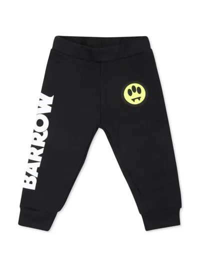 Barrow Babies' Logo-print Cotton Leggings In Brown